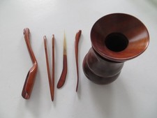 Chinese tea making tool set in rose wood Authentic from Huxinting Tea House