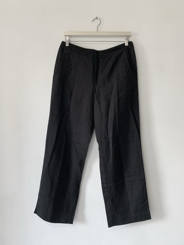 Noa black linen pants - linen,