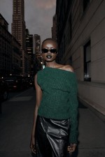 ZARA BOTTLE GREEN ASYMMETRIC