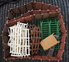 Big Bundle Of Britains Vintage mixed Farm Fences And Cow Pen etc X 35