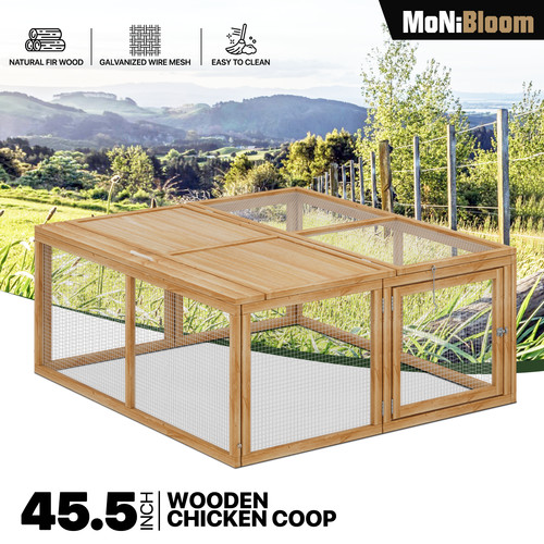 Folding wooden chicken coop - wooden,