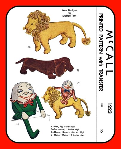 Stuffed animals pattern 1223 - animals,