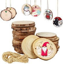 Wood Slices 30 Pcs 5-6cm with