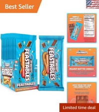 Reformulated MrBeast Peanut Butter Crunch Bars - Rich Milk Chocolate Flavor