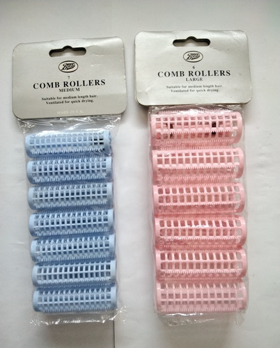 Vintage hair comb rollers