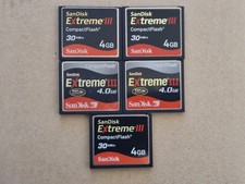5 x 4GB Sandisk Extreme III CF