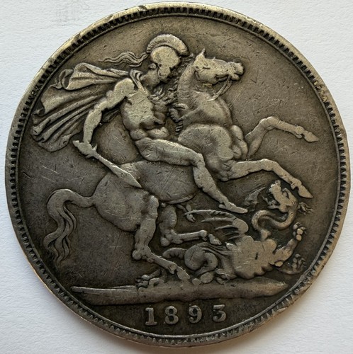Victoria 1893 silver crown - victoria,