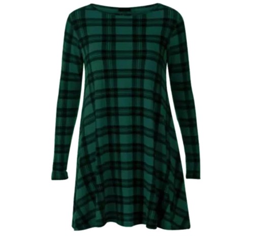 Womens printed swing dress - womens,