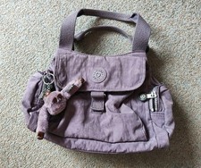 KIPLING ~ Dark Lilac Fairfax BAG - Helena Gorilla + Cross Body Strap ~ Medium 