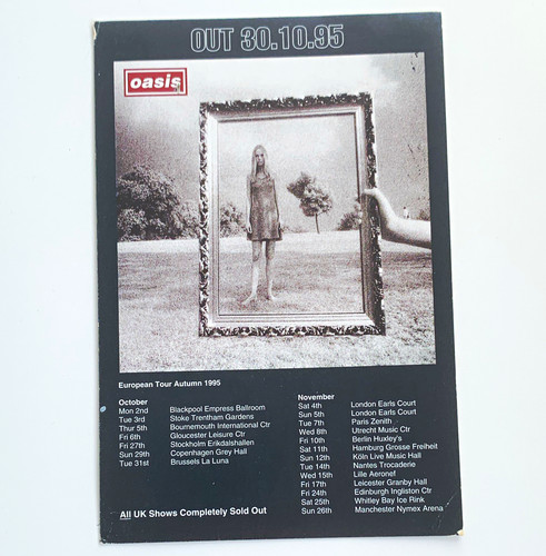 Oasis original postcard out - original,