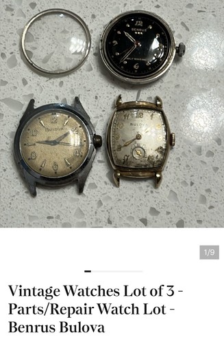 Vintage lot watches parts - lot,