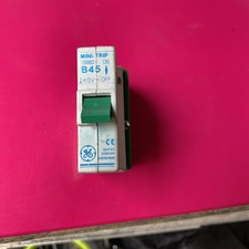 GE/Wylex/Proteus 45A Type B Push/Plug-In Circuit Breaker ~ B45 45 Amp MCB SMT45