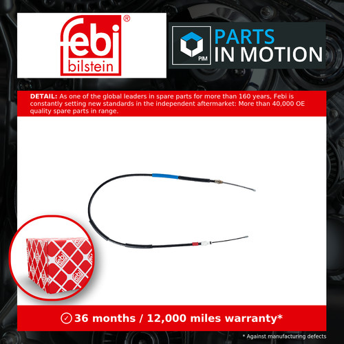 Handbrake cable fits peugeot - cable,