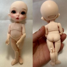 1/8 BJD Doll SD with Face Make Up Eyes FL Pukifee Nanuri Normal Skin Mini Gift