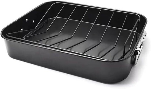 Deep roasting tin with - with, rack
