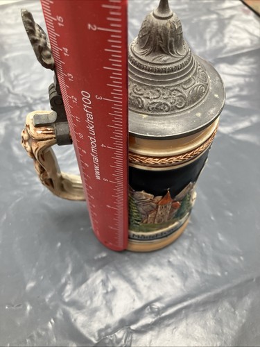 Ceramic beer tanker with lid - ceramic,