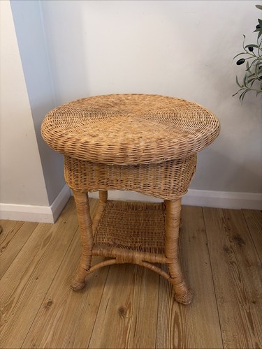 Vintage round boho bamboo - round,