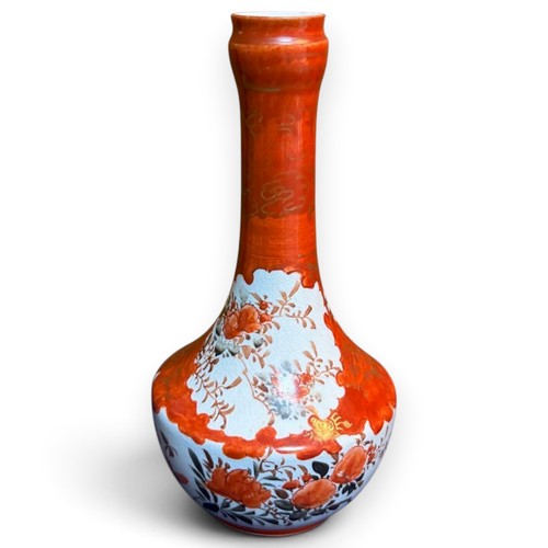 Kutani porcelain vase meiji - kutani,