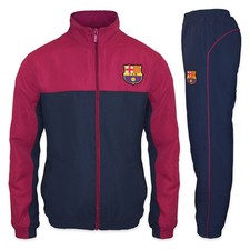 FC Barcelona Mens Tracksuit Jacket & Pants Set OFFICIAL Football Gift