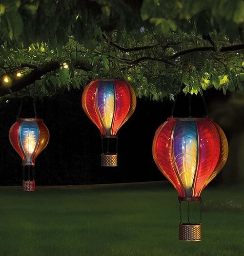 Flaming balloon solar powered - balloon,