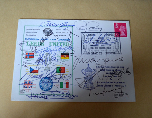 1971 fairs cup multi signed - 1971,