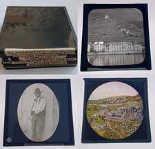 Job Lot 10x Antique Glass Magic Lantern Slides Mixed Themes #2