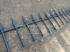 TEARDROP RAILING PANEL 5ft LONG x 18" TALL WROUGHT IRON METAL FENCING ANY SIZE