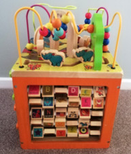 B Toys Zany Zoo Wooden Toy Activity Cube Play Centre Excellent RRP £69.99 M6 j11