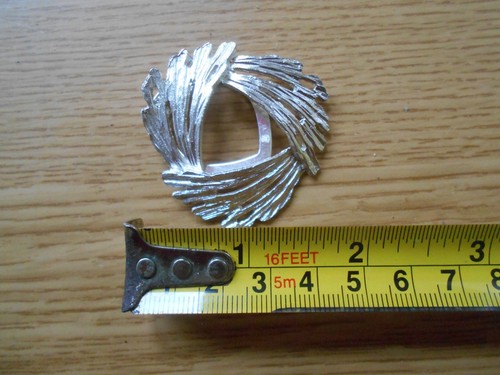 Vintage scarf clip white - in,