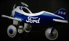 Pedal Car Plane WW2 Metal Ford Aircraft P51 Mustang 1967 "Too Small to Ride-On"