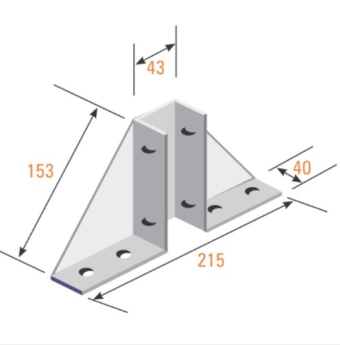 Unistrut gusset delta bracket - unistrut, gusset/delta