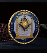 FreeMasons Masonic Faith Coin. Beautiful Commemorative Coin.