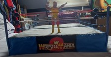 WWE Real Scale Wrestlemania 2 Ring. +Hulk hogan Figure
