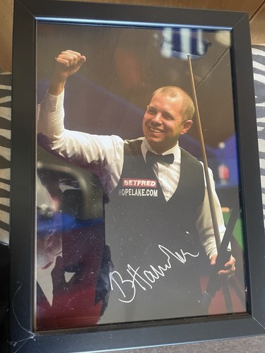 Barry hawkins hand signed - hawkins,
