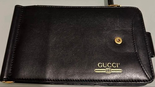 Gucci money clip wallet - money,