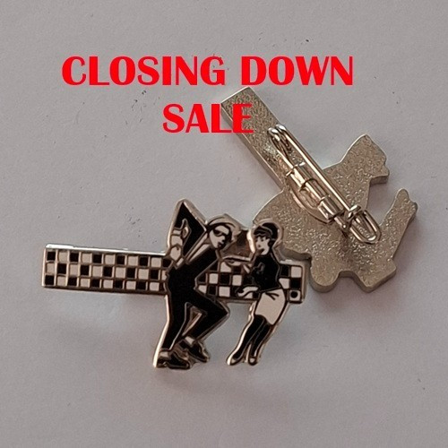 Dance couple cut out - out, enamel