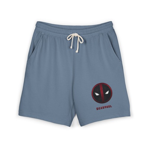 Deadpool mask sweat shorts - mask,