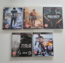 5x PS3 War Games - Call of Duty, Battlefield, Medal of Honor