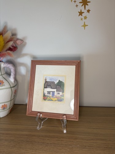 Vintage pink framed miniature - pink,
