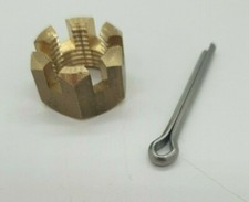 Castle nut for Yamaha Outboard &  split pin 40 50 60  hp 2 & 4 stroke propeller 