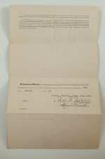 Max Flack, SIGNED 1919 Chicago Cubs Contract (Died 1975) w/Fred Mitchell