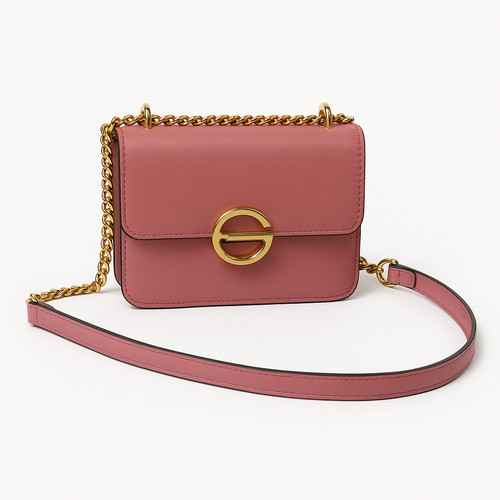 Topshop bag pink faux suede