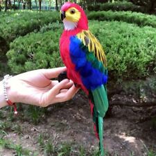 Feather Simulation Parrot Statue Colorful Birds Model Decoration  Yard