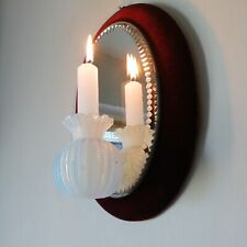 Interesting And Unusual 19th Century Sorcerers/Scrying Bevelled Wall Mirror