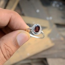 Faceted Garnet Gemstone 925