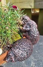 Garden Pot Hedgehog Bronzed
