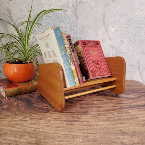 Vintage wooden desk - desk, book