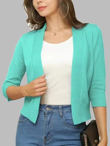 Open front cardigan - open,