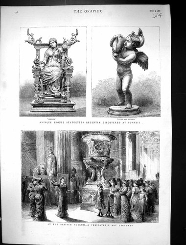 Old 1881 bronze statuettes - old,