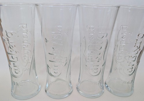 Carlsberg pint glasses new - glasses, x4